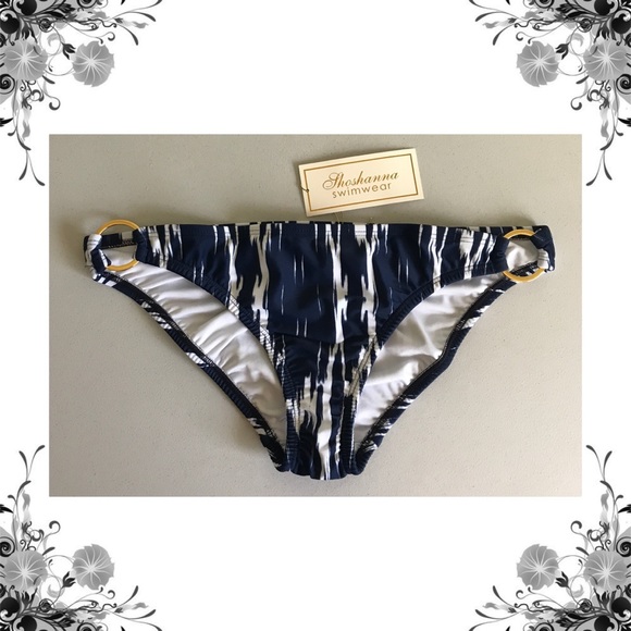 {Shoshanna} East Lake Navy Ikat Bikini Bottom - Picture 5 of 8